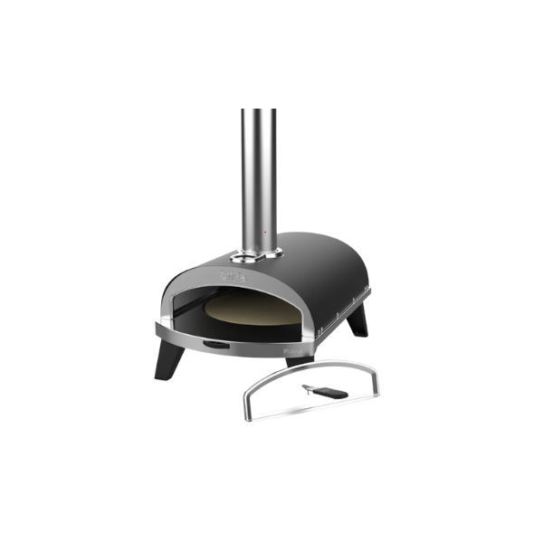 ZiiPa Piana Wood Pellet Pizza Oven with Rotating Stone – Charcoal/Charbon