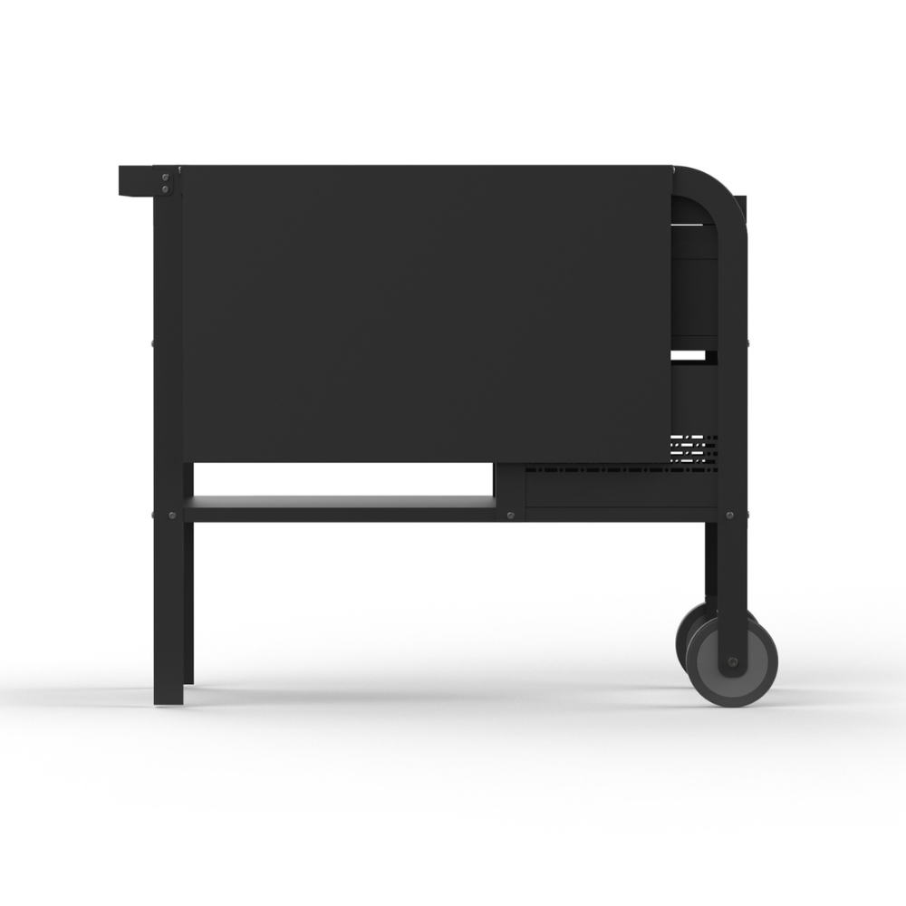 Fredda Deluxe Garden Trolley with Side Tables - Charcoal/Charbon