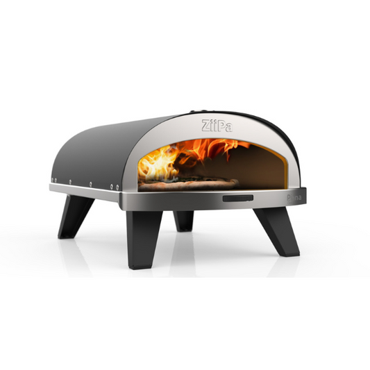 Gas-Fired Pizza Oven with Rotating Stone – High-Performance 16” Outdoor Pizza Maker (Ardoise) | 3-Year Warranty