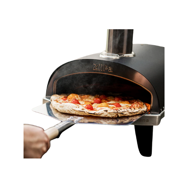 ZiiPa Piana Wood Pellet Pizza Oven with Rotating Stone – Charcoal/Charbon