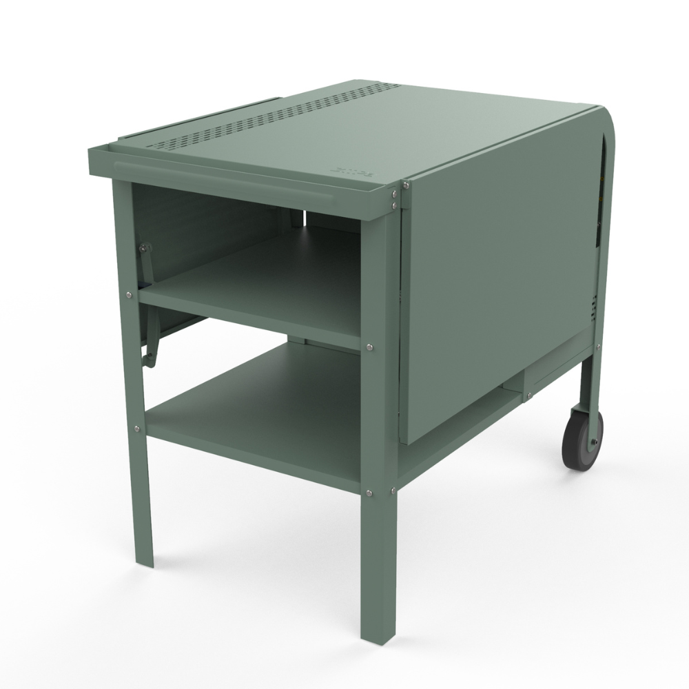 Fredda Deluxe Garden Trolley with Side Tables - Eucalyptus