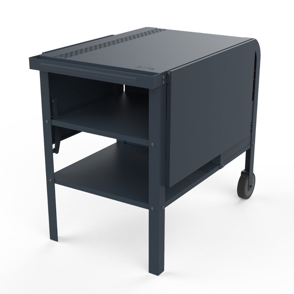 Fredda Deluxe Garden Trolley with Side Tables - Slate