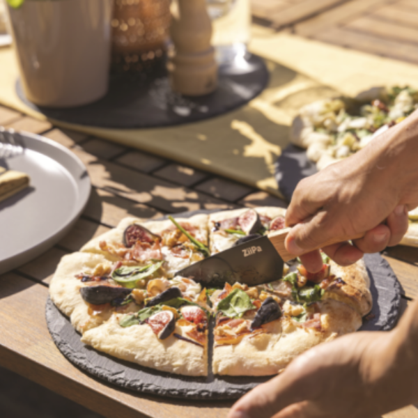 Pizza Knife with Cutter Wheel