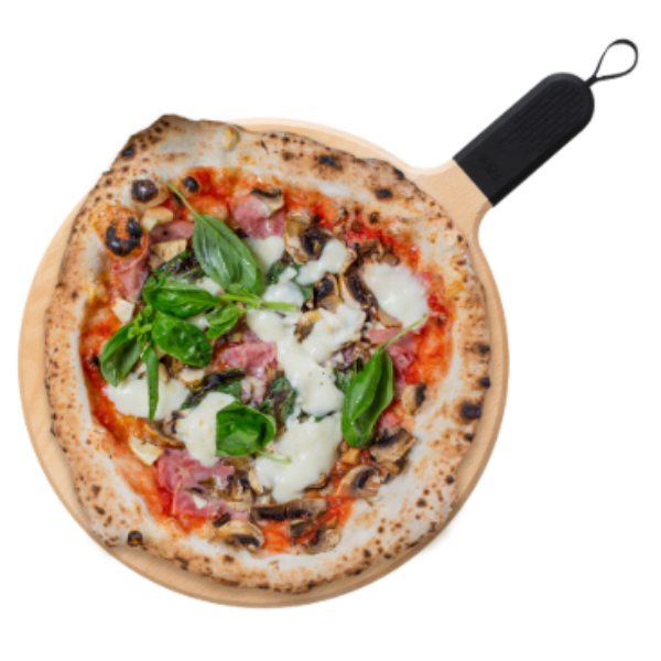 Sora Beech Pizza Serving Board 31cm - Charcoal Carbon