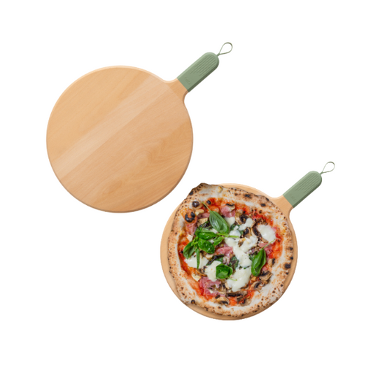 Sora Beech Pizza Serving Board 31cm - Eucalyptus (2 Boards)