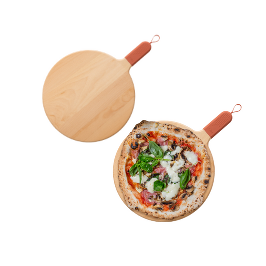 Sora Beech Pizza Serving Board 31cm - Terracotta Bundle (2 Boards)