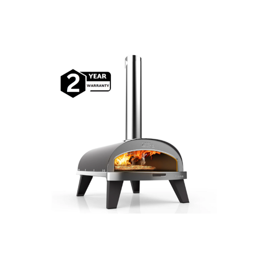 ZiiPa Piana Wood Pellet Pizza Oven with Rotating Stone - Slate/Ardoise